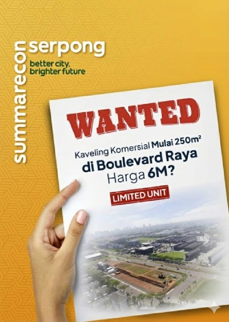 kavling komersial summarecon serpong