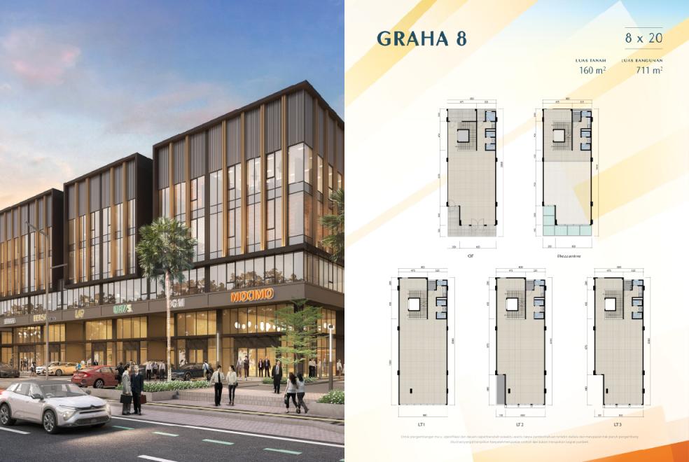 Studio Loft Type 8x20 at City Hub Summarecon Serpong 